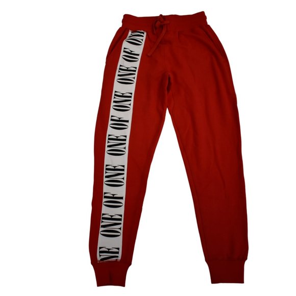 Liza Koshy Brand Womens One of One Red Sweatpants New XS - Picture 1 of 5